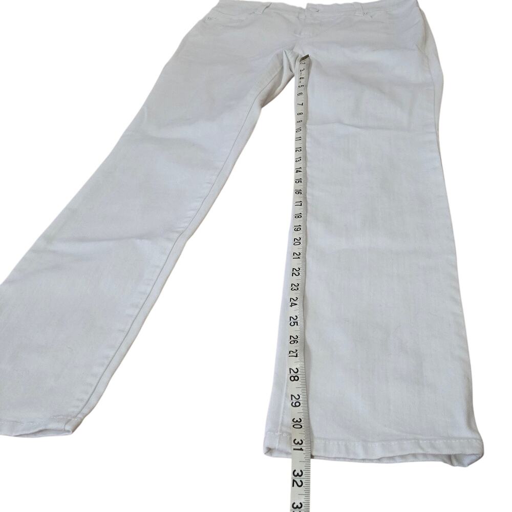 Chico’s So Slimming Slim Straight Leg Jeans White Stretch 0 Size 4 Small NWT - Picture 11 of 12